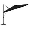 Parasol Roma Noir 286 x 284 x 265 cm Aluminium et polyester 523345523345