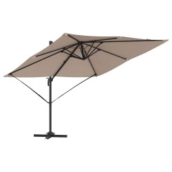 Parasol Roma Taupe 286 x 284 x 265 cm Aluminium et polyester 523346523346