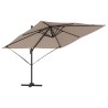 Parasol Roma Taupe 286 x 284 x 265 cm Aluminium et polyester 523346523346