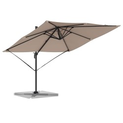 Parasol Roma Taupe 286 x 284 x 265 cm Aluminium et polyester 523346523346
