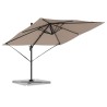 Parasol Roma Taupe 286 x 284 x 265 cm Aluminium et polyester 523346523346