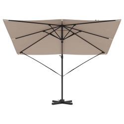 Parasol Roma Taupe 286 x 284 x 265 cm Aluminium et polyester 523346523346