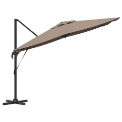 Parasol Roma Taupe 286 x 284 x 265 cm Aluminium et polyester 523346523346