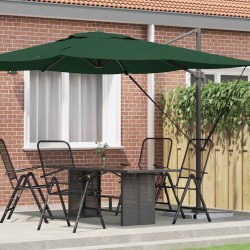 Parasol Roma Vert 286 x 284 x 265 cm Aluminium et polyester 523348523348