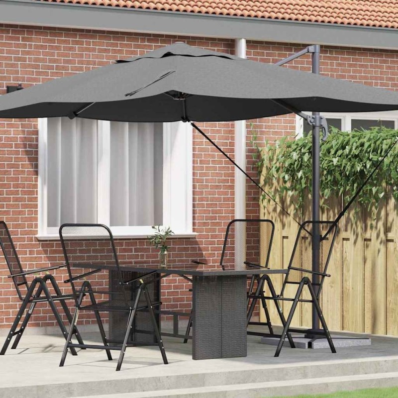 Parasol Anthracite 351 x 250 x 260 cm Polyester et Aluminium 523349523349