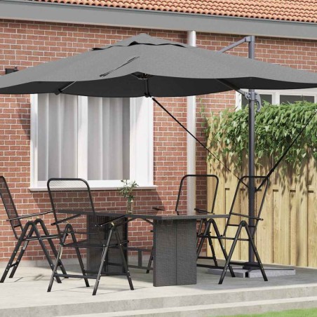 Parasol Anthracite 351 x 250 x 260 cm Polyester et Aluminium 523349523349