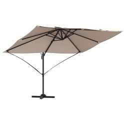 Parasol Taupe 351 x 250 x 260 cm Polyester et Aluminium 523350523350