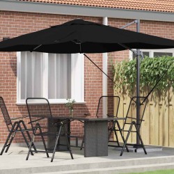 Parasol Noir 351 x 250 x 260 cm Polyester et Aluminium 523351523351