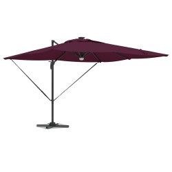 Parasol Roma Rouge 286 x 284 x 270 cm Aluminium et polyester 523352523352