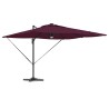 Parasol Roma Rouge 286 x 284 x 270 cm Aluminium et polyester 523352523352
