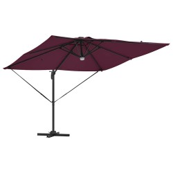 Parasol Roma Rouge 286 x 284 x 270 cm Aluminium et polyester 523352523352