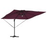 Parasol Roma Rouge 286 x 284 x 270 cm Aluminium et polyester 523352523352