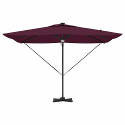Parasol Roma Rouge 286 x 284 x 270 cm Aluminium et polyester 523352523352