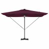 Parasol Roma Rouge 286 x 284 x 270 cm Aluminium et polyester 523352523352