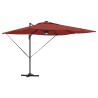 Parasol Roma Rouge 286 x 284 x 270 cm Aluminium et polyester 523353523353