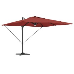 Parasol Roma Rouge 286 x 284 x 270 cm Aluminium et polyester 523353523353