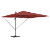 Parasol Roma Rouge 286 x 284 x 270 cm Aluminium et polyester 523353523353
