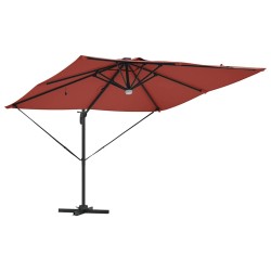 Parasol Roma Rouge 286 x 284 x 270 cm Aluminium et polyester 523353523353