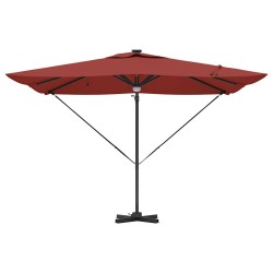 Parasol Roma Rouge 286 x 284 x 270 cm Aluminium et polyester 523353523353
