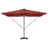 Parasol Roma Rouge 286 x 284 x 270 cm Aluminium et polyester 523353523353