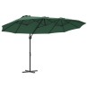 Parasol Vert 372 x 198 x 243 cm Polyester et Aluminium 523356523356