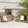 Parasol Sable 372 x 198 x 243 cm Polyester et Aluminium 523357523357