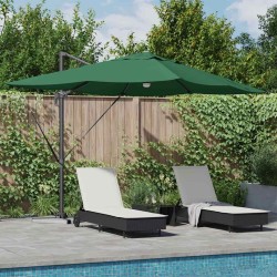 Parasol Vert 351 x 250 x 253 cm Polyester et Aluminium 523359523359
