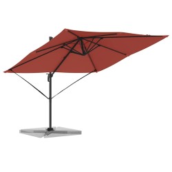 Parasol Roma Rouge 286 x 284 x 265 cm Aluminium et polyester 523360523360
