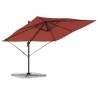 Parasol Roma Rouge 286 x 284 x 265 cm Aluminium et polyester 523360523360