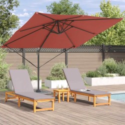 Parasol Roma Rouge 286 x 284 x 265 cm Aluminium et polyester 523360523360