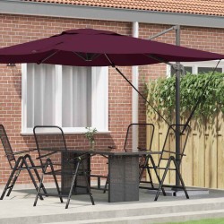 Parasol Roma Rouge 286 x 284 x 265 cm Aluminium et polyester 523362523362
