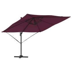 Parasol Roma Rouge 286 x 284 x 265 cm Aluminium et polyester 523362523362