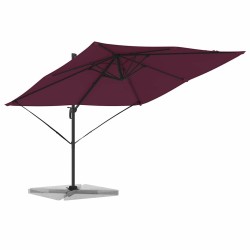 Parasol Roma Rouge 286 x 284 x 265 cm Aluminium et polyester 523362523362