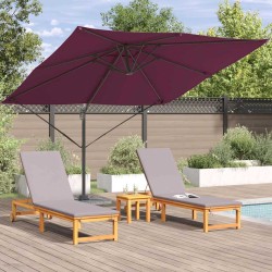 Parasol Roma Rouge 286 x 284 x 265 cm Aluminium et polyester 523362523362