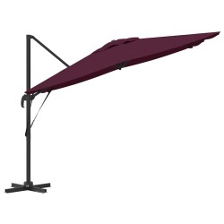 Parasol Roma Rouge 286 x 284 x 265 cm Aluminium et polyester 523362523362