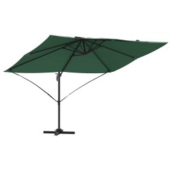 Parasol Vert 351 x 250 x 260 cm Polyester et Aluminium 523363523363