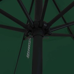 Parasol de jardin Vert 394 x 394 x 248 cm Polyester et Acier 523367523367