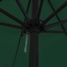 Parasol de jardin Vert 394 x 394 x 248 cm Polyester et Acier 523367523367