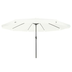 Parasol de jardin Sable 394 x 394 x 248 cm Polyester et Acier 523380523380