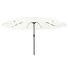 Parasol de jardin Sable 394 x 394 x 248 cm Polyester et Acier 523380523380