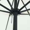 Parasol de jardin Sable 394 x 394 x 248 cm Polyester et Acier 523380523380