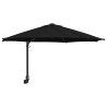 Parasol de jardin Noir 248 x 248 x 148 cm Polyester et Acier 523417523417