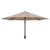 Parasol de jardin Taupe 248 x 248 x 148 cm Polyester et Acier 523420523420