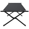 Lit de camping pliant Noir 210 x 80 x 46 cm Tissu Oxford 523421523421