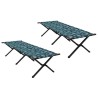 Lit de camping pliant 2 pcs Foret 193 x 69 x 45 cm Tissu Oxford 523423523423