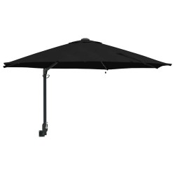 Parasol de jardin Noir 248 x 248 x 148 cm Polyester et Acier 523434523434