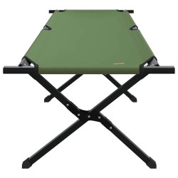 Lit de camping pliant 2 pcs Vert 193 x 69 x 45 cm Tissu Oxford 523436523436