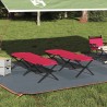 Lit de camping pliant 2 pcs Rouge 193 x 69 x 45 cm Tissu Oxford 523437523437