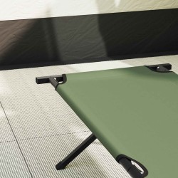 Lit de camping pliant Vert 193 x 69 x 45 cm Tissu Oxford 523444523444