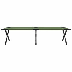 Lit de camping pliant Vert 193 x 69 x 45 cm Tissu Oxford 523444523444